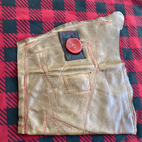 One of a kind, awesome, leather clutch - Picture 2 of 11